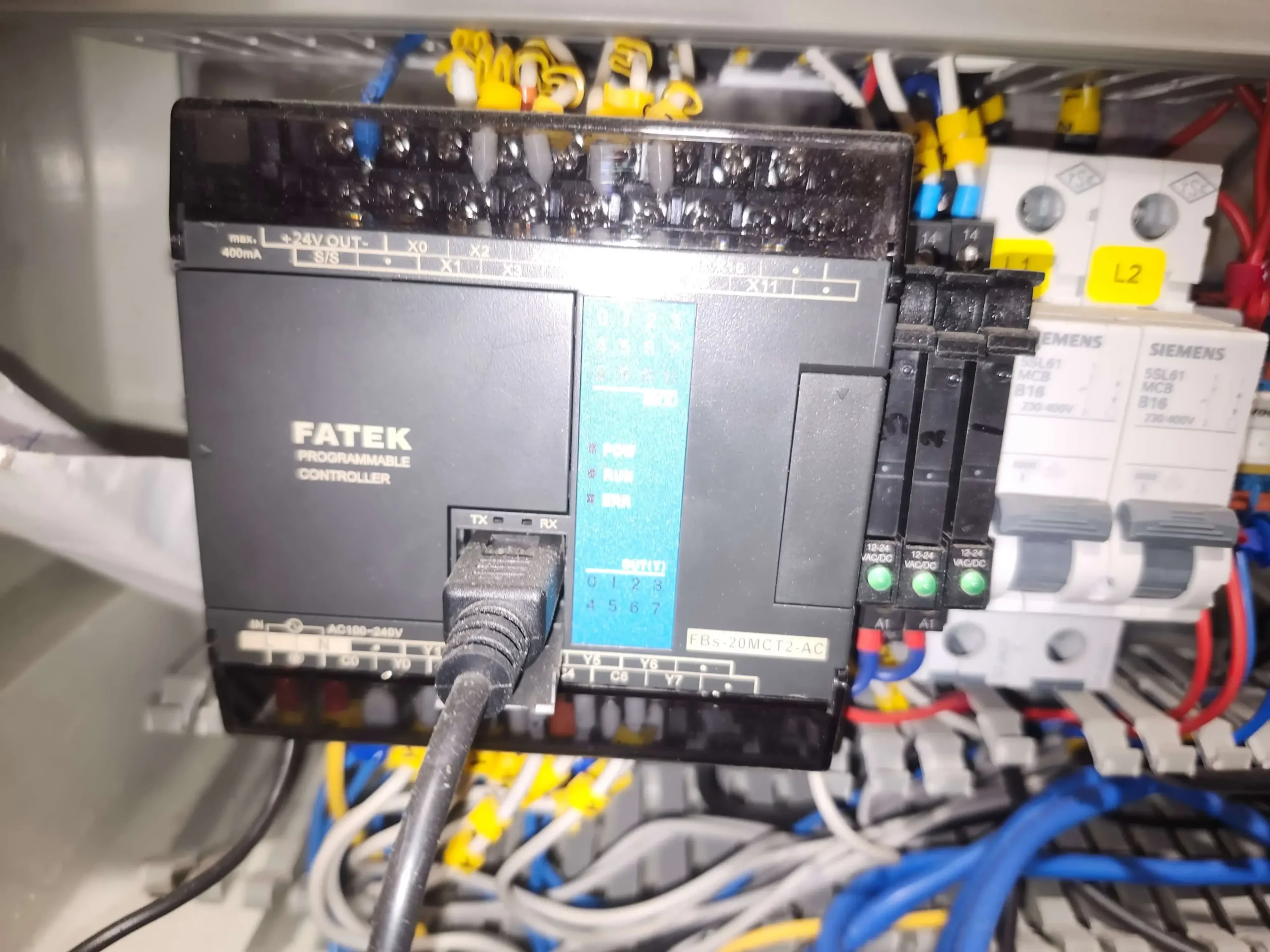 PLC control panel repair